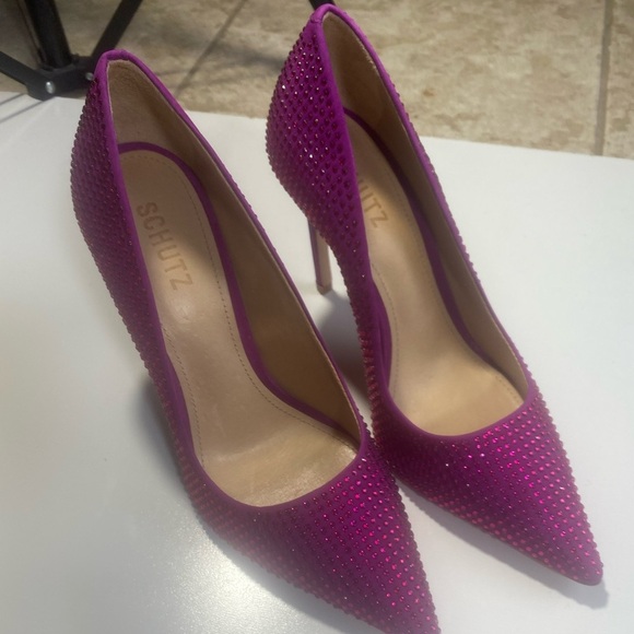 SCHUTZ Pink Studded Heels - Picture 8 of 15